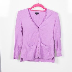 Talbots Petite Lavender Cardigan